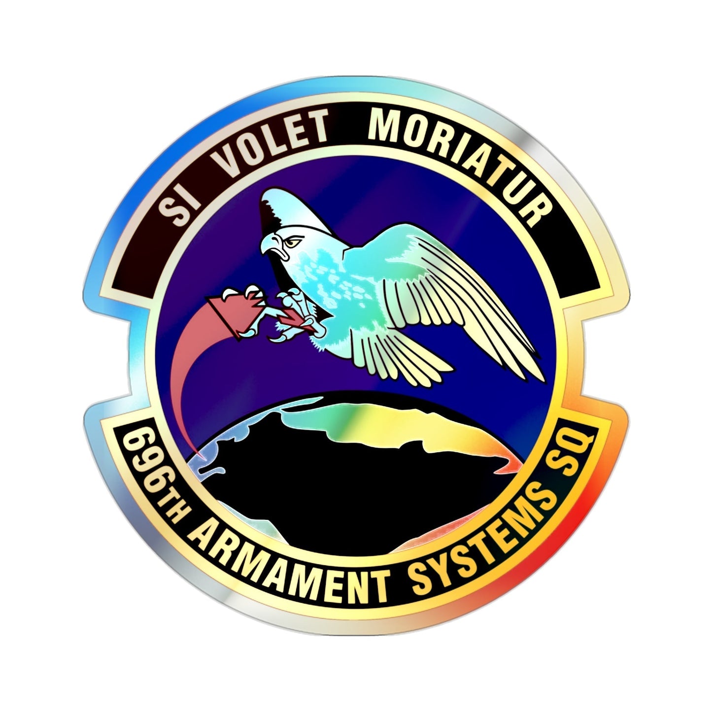 696th Armament Systems Squadron (U.S. Air Force) Holographic STICKER Die-Cut Vinyl Decal-2 Inch-The Sticker Space