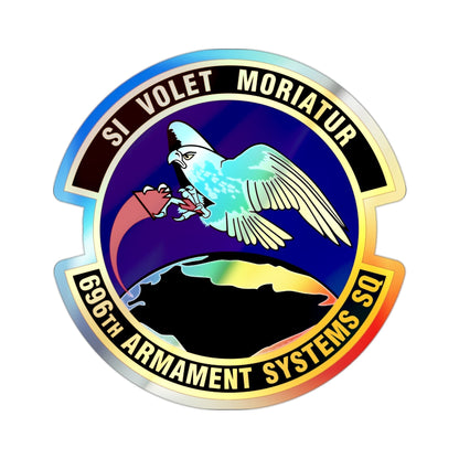 696th Armament Systems Squadron (U.S. Air Force) Holographic STICKER Die-Cut Vinyl Decal-2 Inch-The Sticker Space