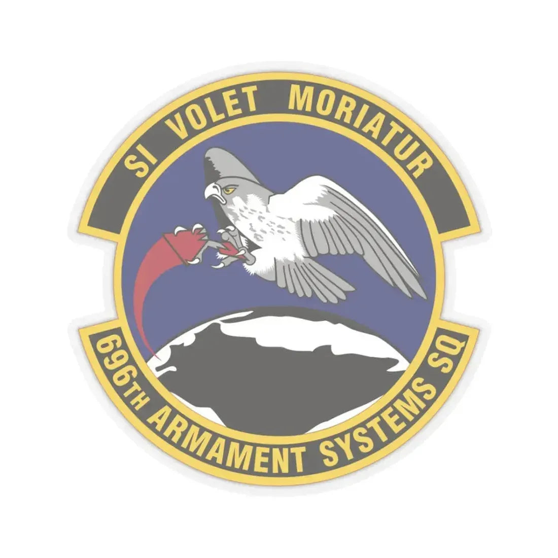 696th Armament Systems Squadron (U.S. Air Force) STICKER Vinyl Kiss-Cut Decal 3 Inch Transparent - The Sticker Space
