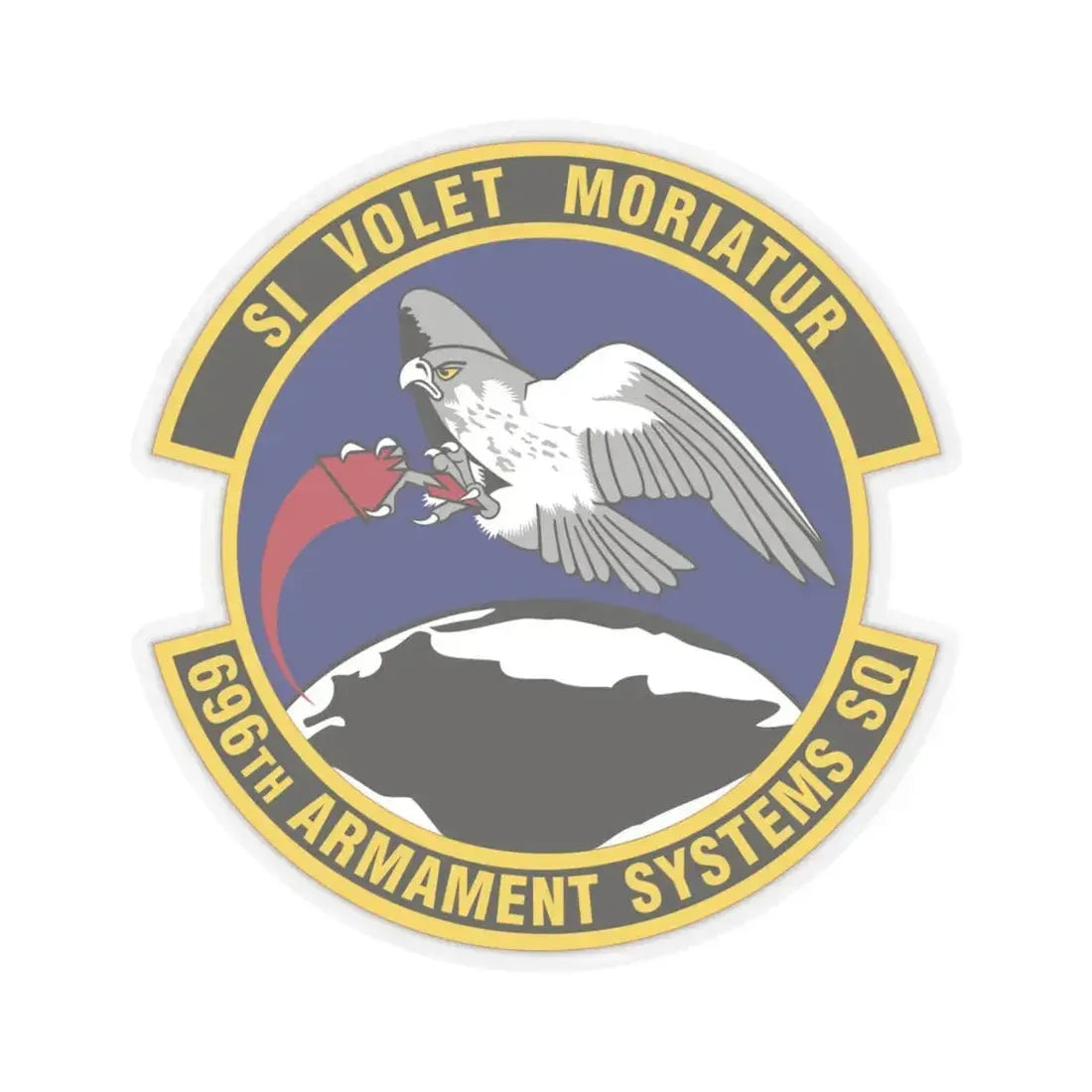 696th Armament Systems Squadron (U.S. Air Force) STICKER Vinyl Kiss-Cut Decal 4 Inch Transparent - The Sticker Space