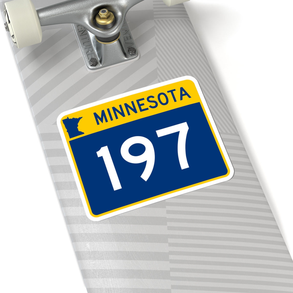 MN-197 wide (Minnesota) (Road Sign) STICKER Vinyl Kiss-Cut Decal