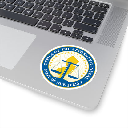 Seal of the Attorney General of New Jersey - STICKER Vinyl Kiss-Cut Decal