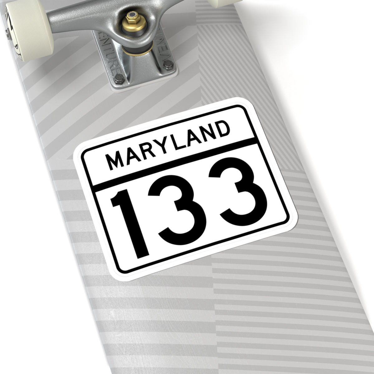 MD Route 133 (Maryland) (Road Sign) STICKER Vinyl Kiss-Cut Decal