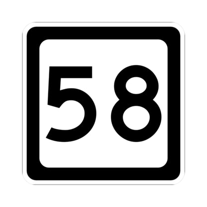 WV-58 (Virginia) (Road Sign) STICKER Vinyl Kiss-Cut Decal