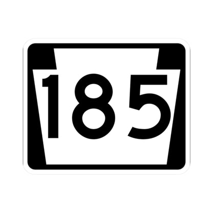 PA-185 (Pennsylvania) (Road Sign) STICKER Vinyl Kiss-Cut Decal