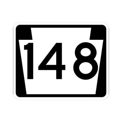 PA-148 (Pennsylvania) (Road Sign) STICKER Vinyl Kiss-Cut Decal