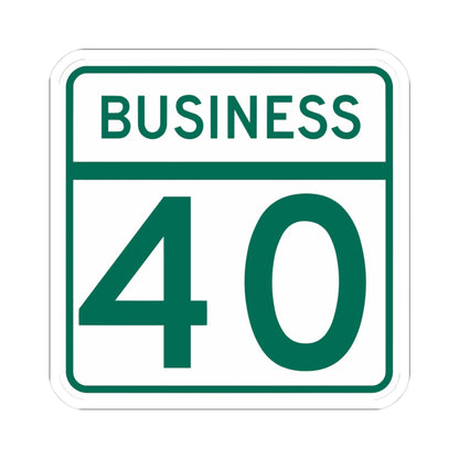 MD Route 40 Business (Maryland) (Road Sign) STICKER Vinyl Kiss-Cut Decal