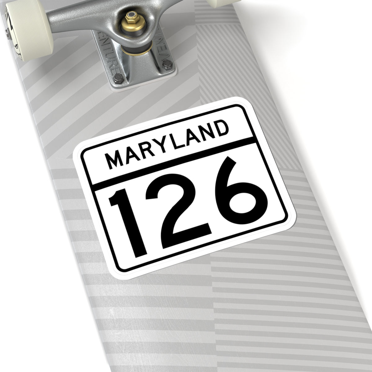 MD Route 126 (Maryland) (Road Sign) STICKER Vinyl Kiss-Cut Decal