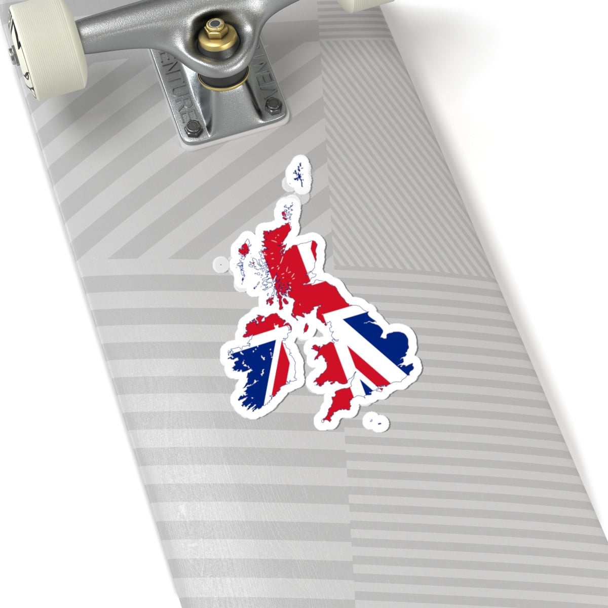 Flag map of the United Kingdom 1801-1922 (United Kingdom) STICKER Vinyl Kiss-Cut Decal