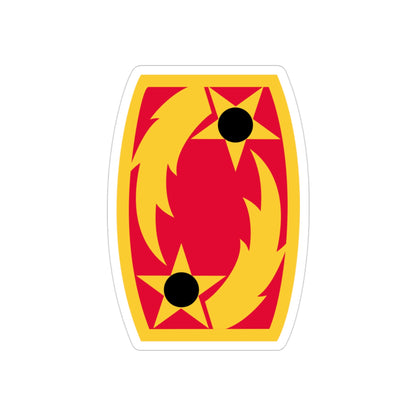 69th Air Defense Artillery Brigade (U.S. Army) REVERSE PRINT Transparent STICKER-3" × 3"-The Sticker Space