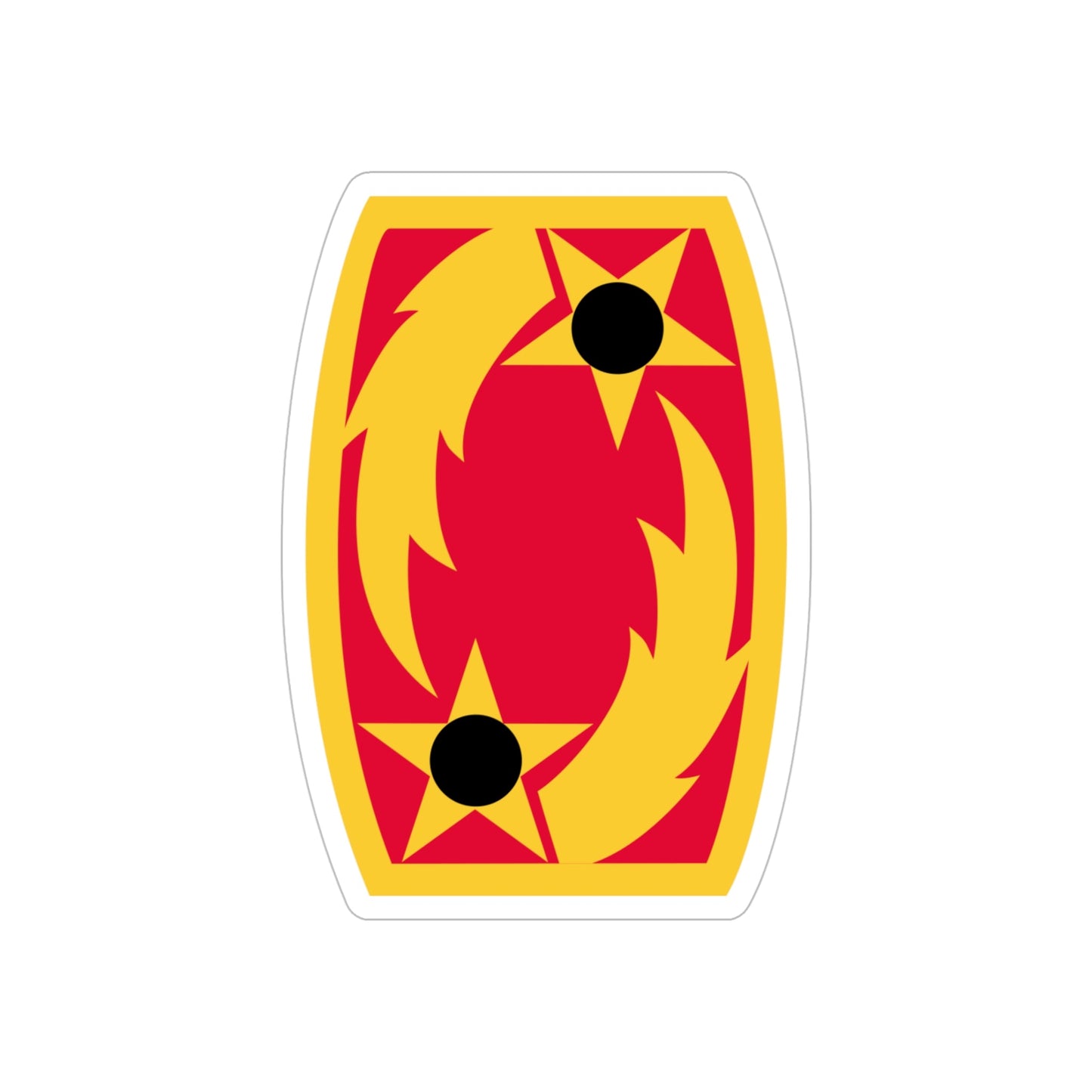 69th Air Defense Artillery Brigade (U.S. Army) REVERSE PRINT Transparent STICKER-5" × 5"-The Sticker Space