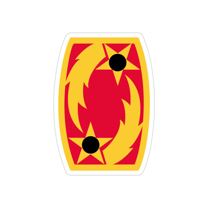 69th Air Defense Artillery Brigade (U.S. Army) REVERSE PRINT Transparent STICKER-6" × 6"-The Sticker Space