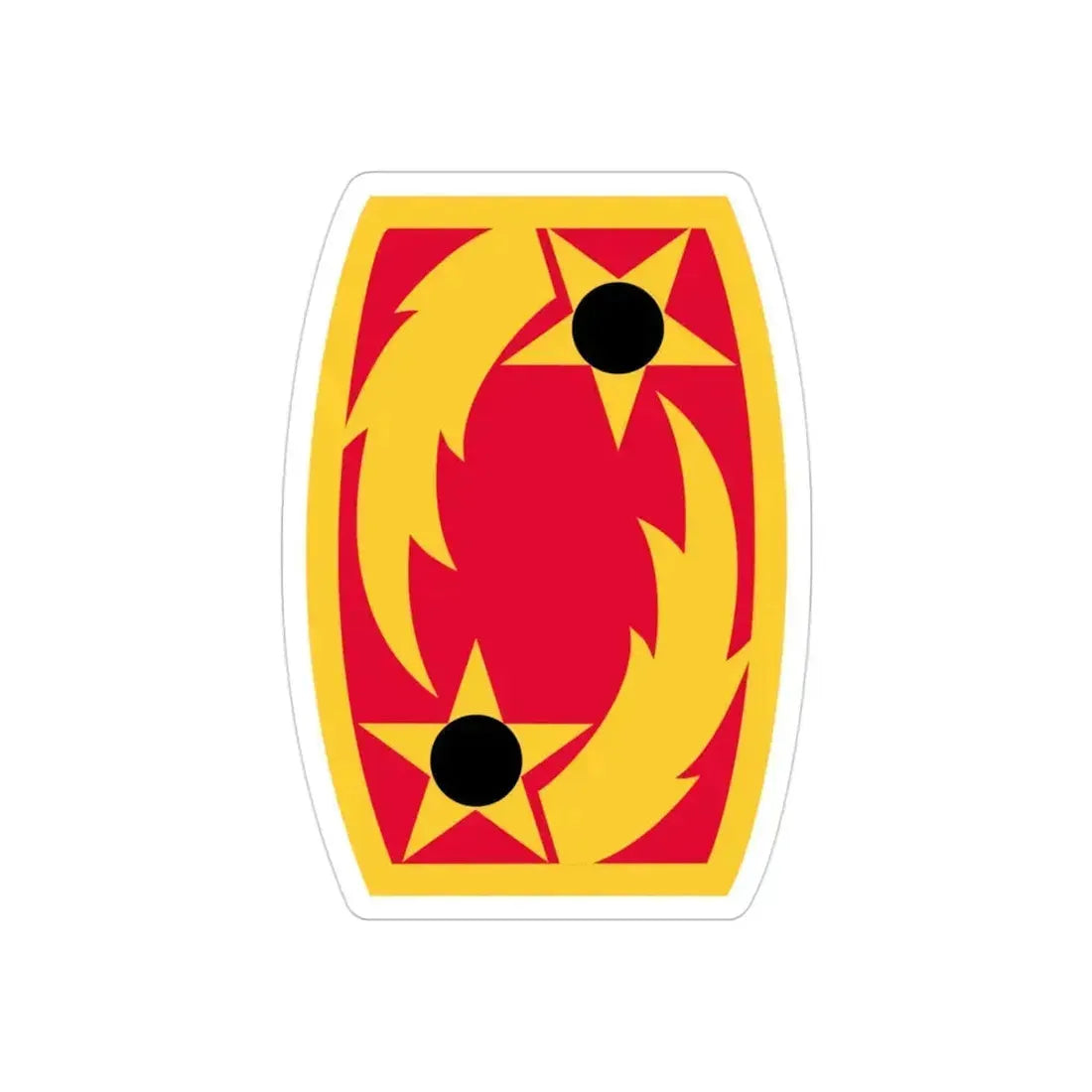 69th Air Defense Artillery Brigade (U.S. Army) REVERSE PRINT Transparent Die-Cut STICKER 3 Inch Die-Cut Transparent - The Sticker Space