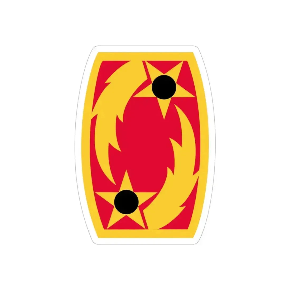 69th Air Defense Artillery Brigade (U.S. Army) REVERSE PRINT Transparent Die-Cut STICKER 4 Inch Die-Cut Transparent - The Sticker Space