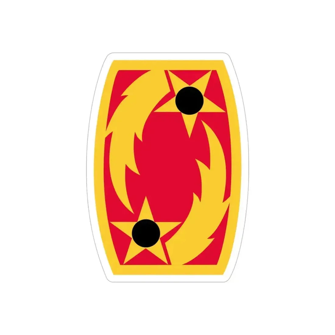 69th Air Defense Artillery Brigade (U.S. Army) REVERSE PRINT Transparent Die-Cut STICKER 5 Inch Die-Cut Transparent - The Sticker Space
