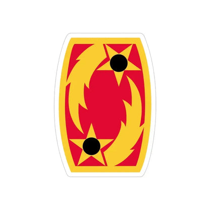 69th Air Defense Artillery Brigade (U.S. Army) REVERSE PRINT Transparent Die-Cut STICKER 5 Inch Die-Cut Transparent - The Sticker Space