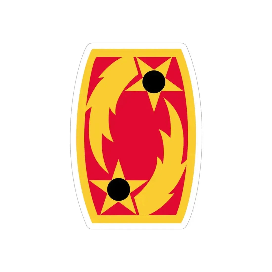 69th Air Defense Artillery Brigade (U.S. Army) REVERSE PRINT Transparent Die-Cut STICKER - The Sticker Space