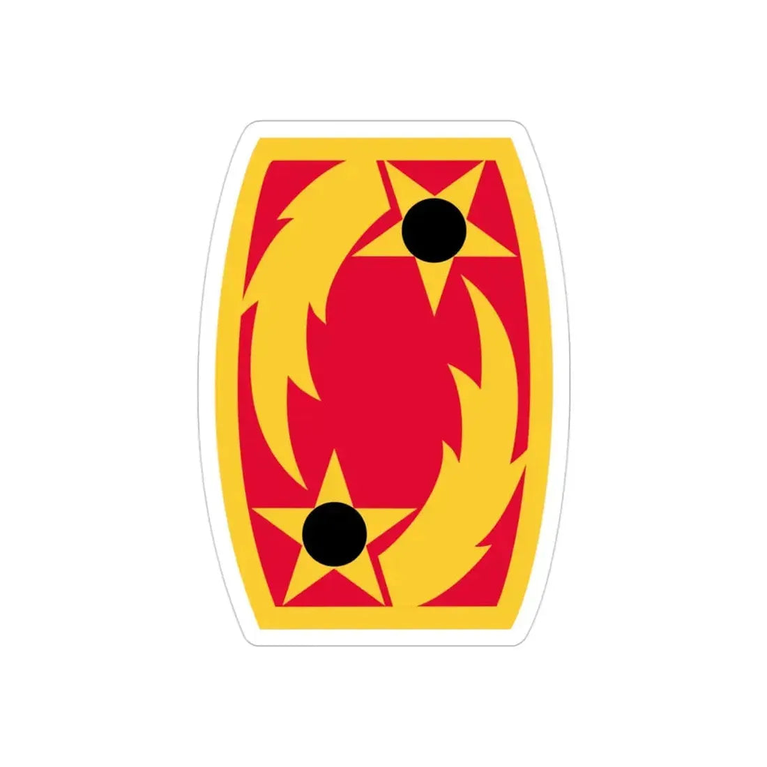 69th Air Defense Artillery Brigade (U.S. Army) REVERSE PRINT Transparent Die-Cut STICKER - The Sticker Space