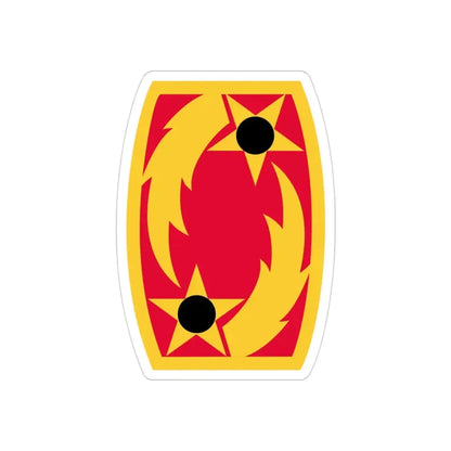 69th Air Defense Artillery Brigade (U.S. Army) REVERSE PRINT Transparent Die-Cut STICKER - The Sticker Space