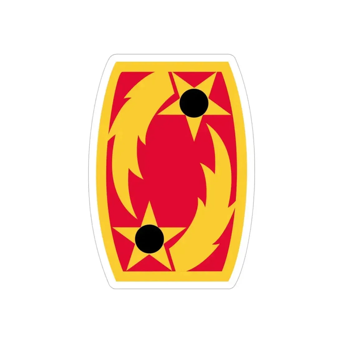 69th Air Defense Artillery Brigade (U.S. Army) REVERSE PRINT Transparent Die-Cut STICKER - The Sticker Space
