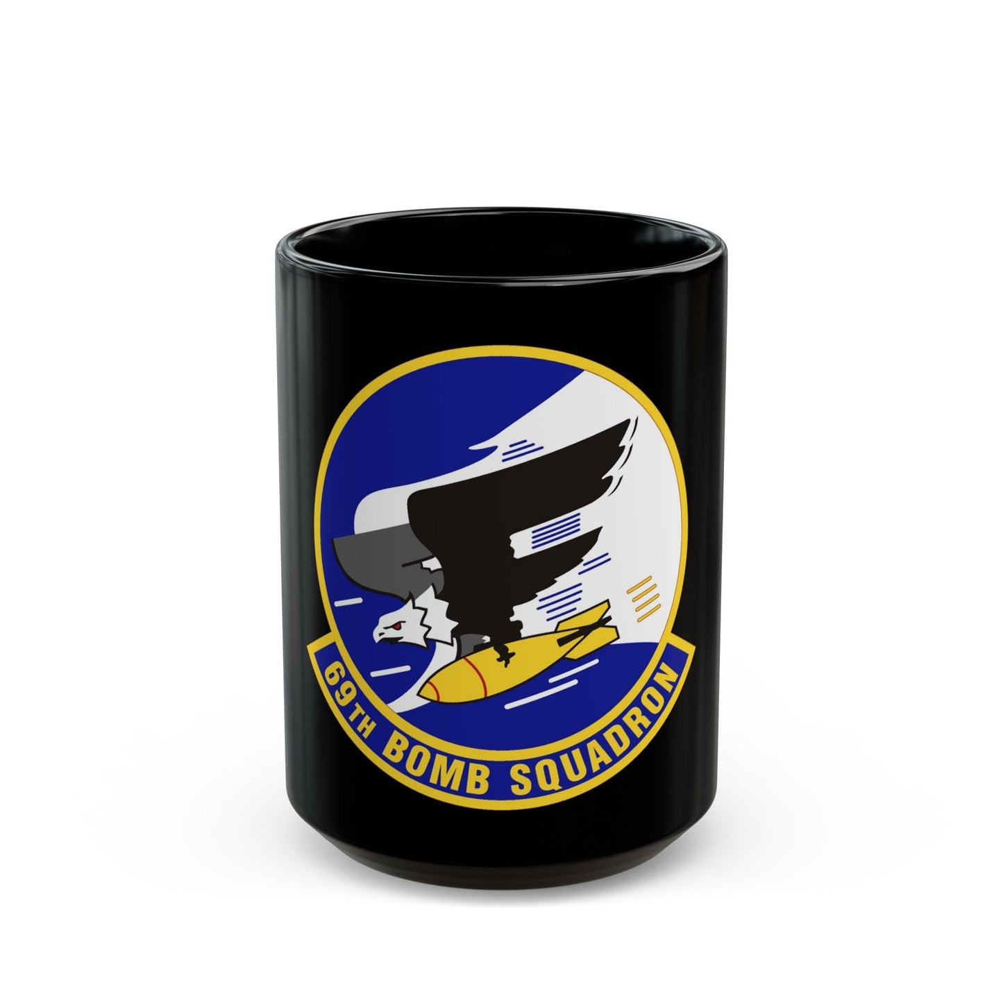 69th Bomb Squadron (U.S. Air Force) Black Coffee Mug-15oz-The Sticker Space