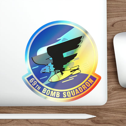 69th Bomb Squadron (U.S. Air Force) Holographic STICKER Die-Cut Vinyl Decal-The Sticker Space