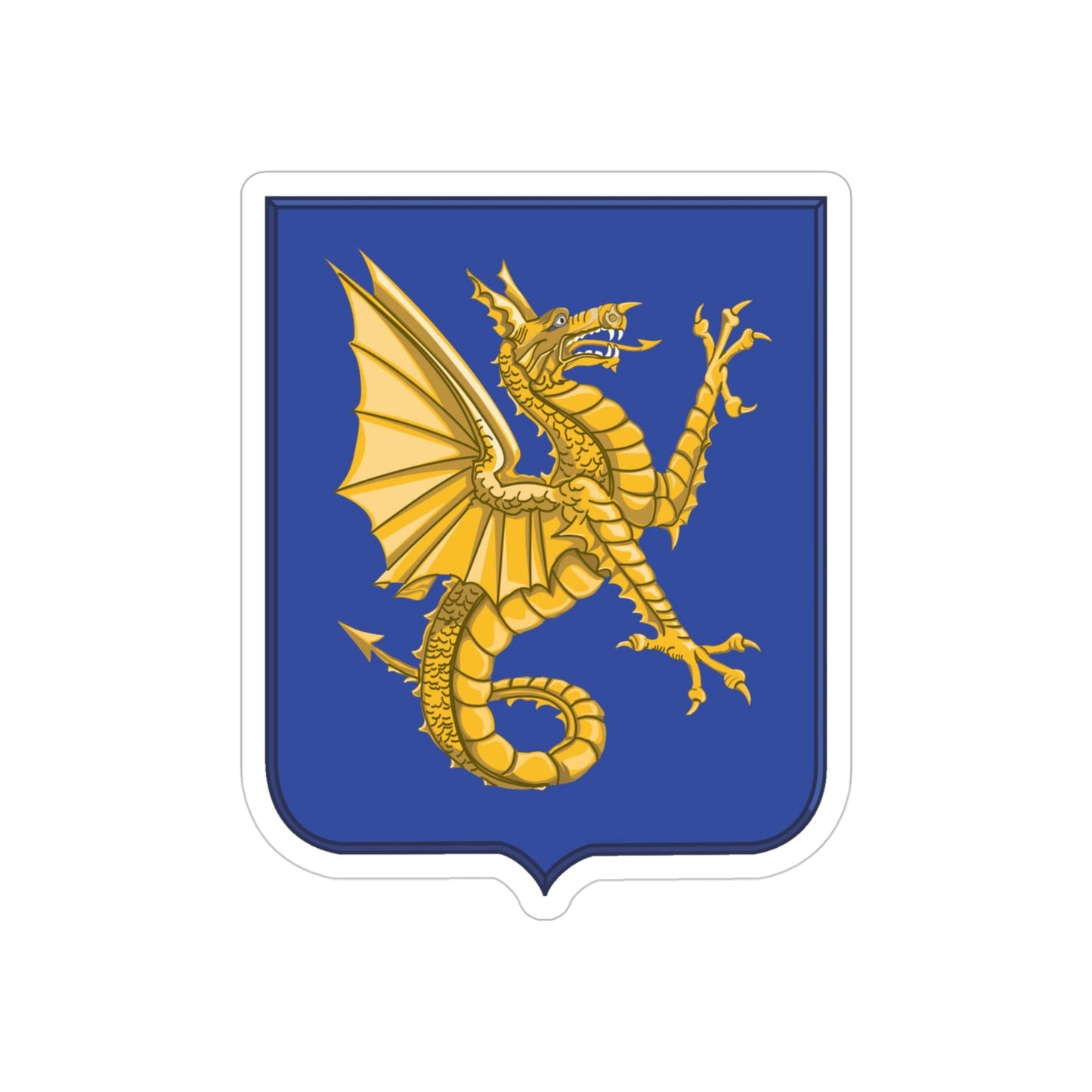 69th Infantry Regiment 2 (U.S. Army) REVERSE PRINT Transparent STICKER-4" × 4"-The Sticker Space