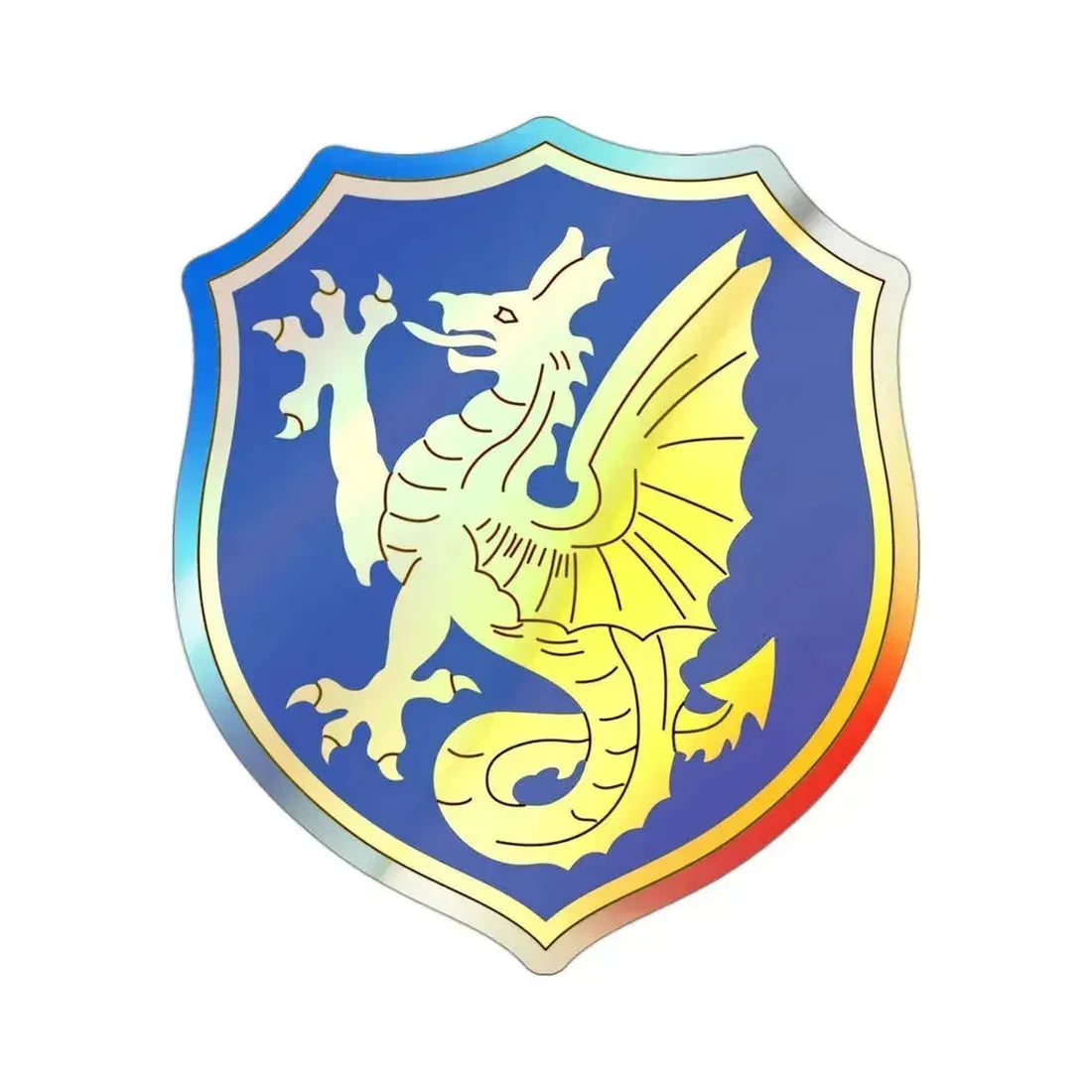 69th Infantry Regiment (U.S. Army) Holographic STICKER Die-Cut Vinyl Decal 3 Inch Holographic - The Sticker Space