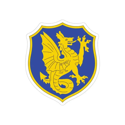 69th Infantry Regiment (U.S. Army) REVERSE PRINT Transparent Die-Cut STICKER 6 Inch Die-Cut Transparent - The Sticker Space