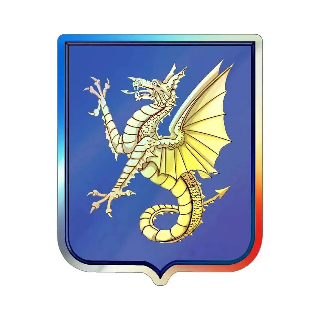69th Infantry Regiment v2 (U.S. Army) Holographic STICKER Die-Cut Vinyl Decal 4 Inch Holographic - The Sticker Space