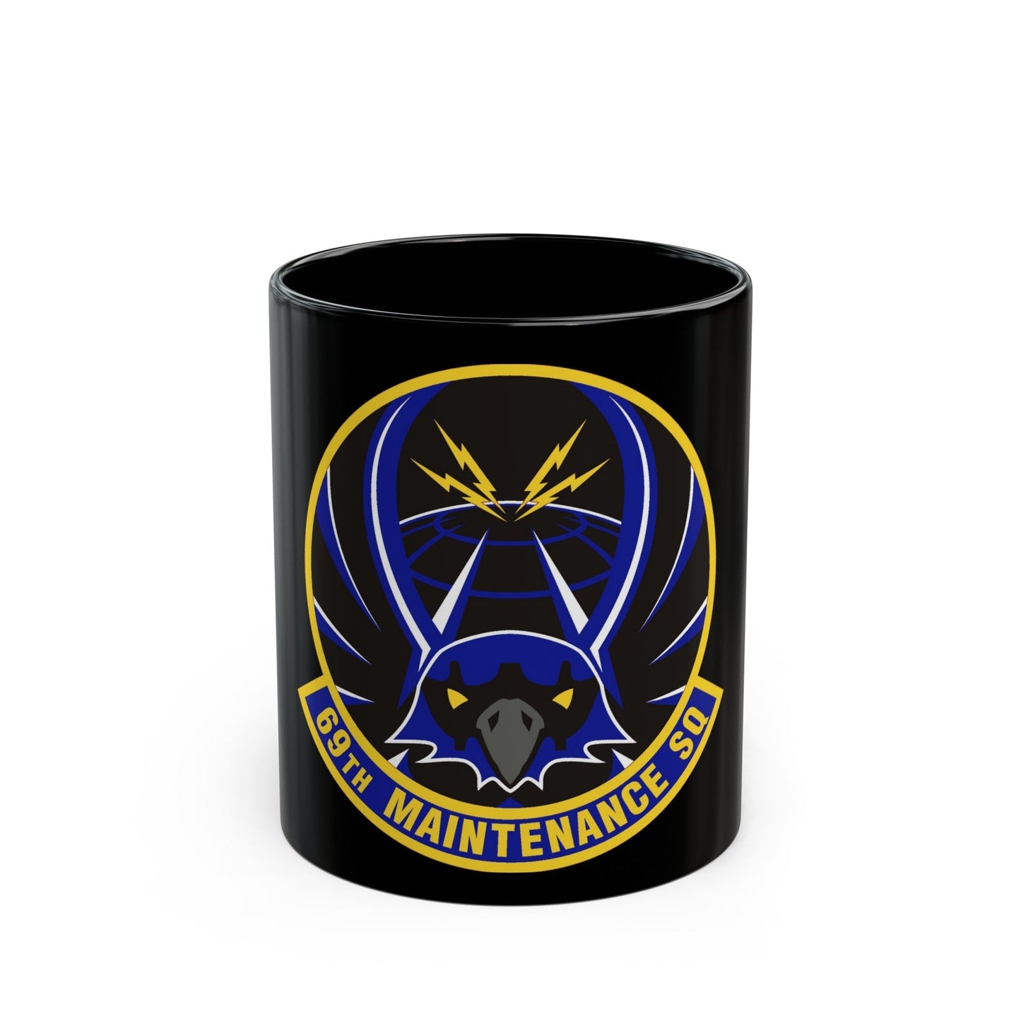 69th Maintenance Squadron (U.S. Air Force) Black Coffee Mug-11oz-The Sticker Space