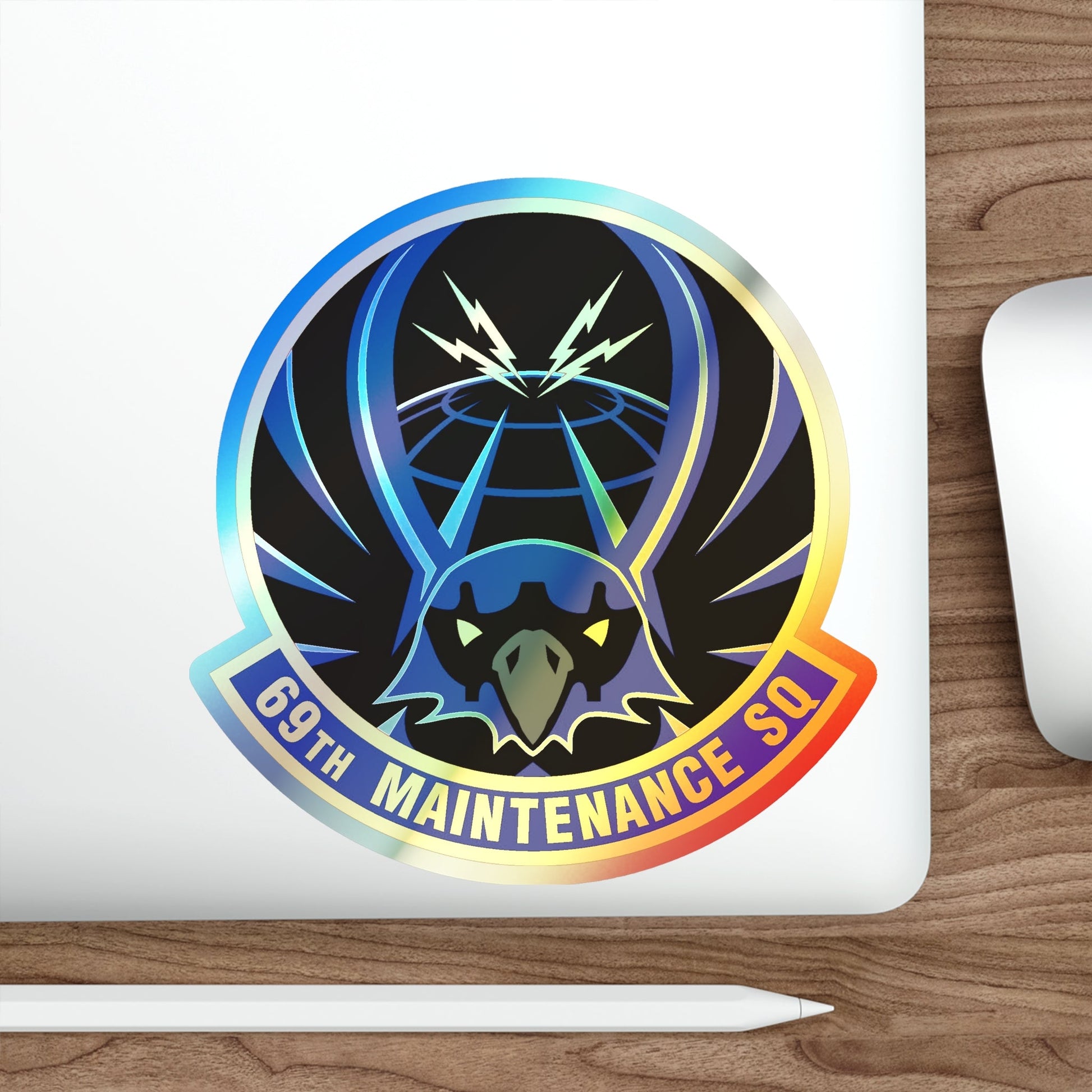 69th Maintenance Squadron (U.S. Air Force) Holographic STICKER Die-Cut Vinyl Decal-The Sticker Space