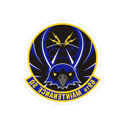 69th Maintenance Squadron (U.S. Air Force) REVERSE PRINT Transparent STICKER-2" × 2"-The Sticker Space