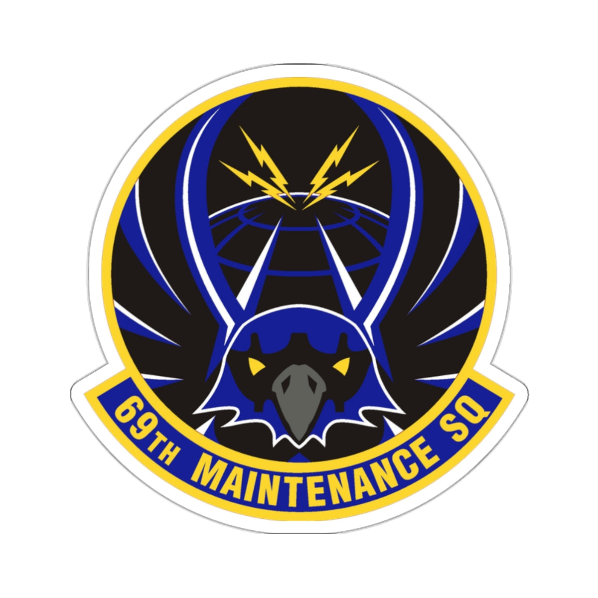 69th Maintenance Squadron (U.S. Air Force) STICKER Vinyl Die-Cut Decal-White-The Sticker Space