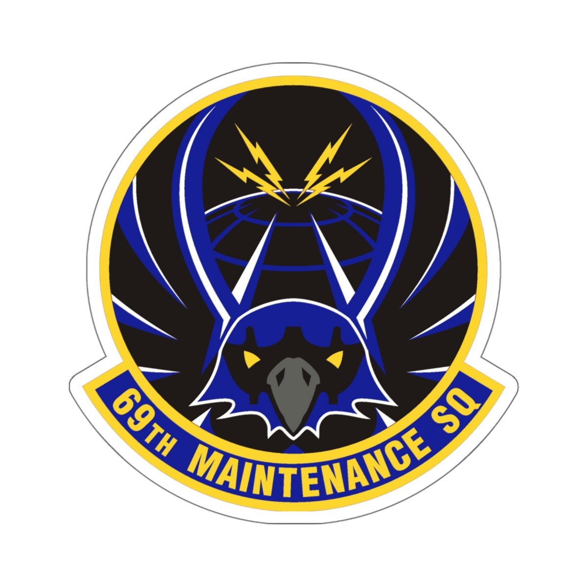 69th Maintenance Squadron (U.S. Air Force) STICKER Vinyl Die-Cut Decal-White-The Sticker Space