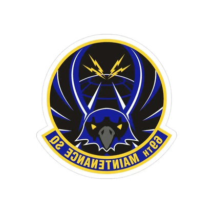 69th Maintenance Squadron (U.S. Air Force) REVERSE PRINT Transparent Die-Cut STICKER 2 Inch Die-Cut Transparent - The Sticker Space