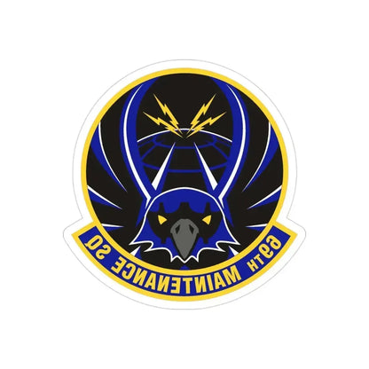 69th Maintenance Squadron (U.S. Air Force) REVERSE PRINT Transparent Die-Cut STICKER 3 Inch Die-Cut Transparent - The Sticker Space