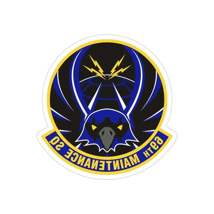 69th Maintenance Squadron (U.S. Air Force) REVERSE PRINT Transparent Die-Cut STICKER 4 Inch Die-Cut Transparent - The Sticker Space