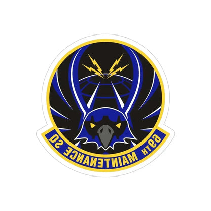69th Maintenance Squadron (U.S. Air Force) REVERSE PRINT Transparent Die-Cut STICKER 5 Inch Die-Cut Transparent - The Sticker Space