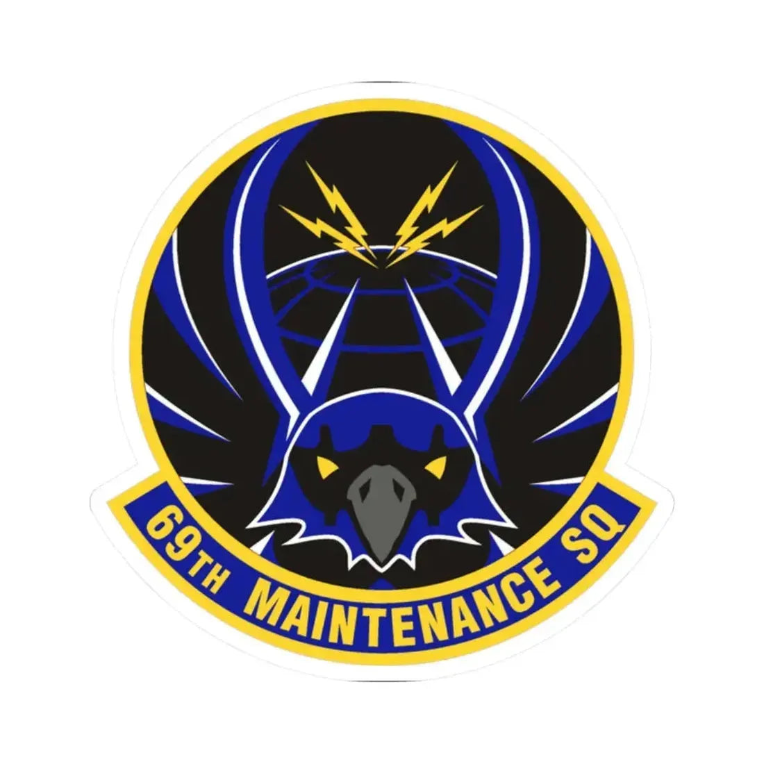 69th Maintenance Squadron (U.S. Air Force) STICKER Vinyl Kiss-Cut Decal 2 Inch White - The Sticker Space