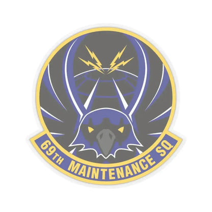 69th Maintenance Squadron (U.S. Air Force) STICKER Vinyl Kiss-Cut Decal 3 Inch Transparent - The Sticker Space