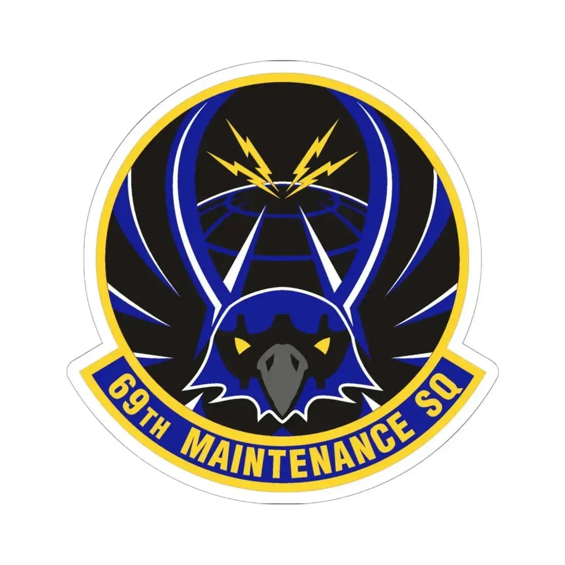 69th Maintenance Squadron (U.S. Air Force) STICKER Vinyl Kiss-Cut Decal 6 Inch White - The Sticker Space