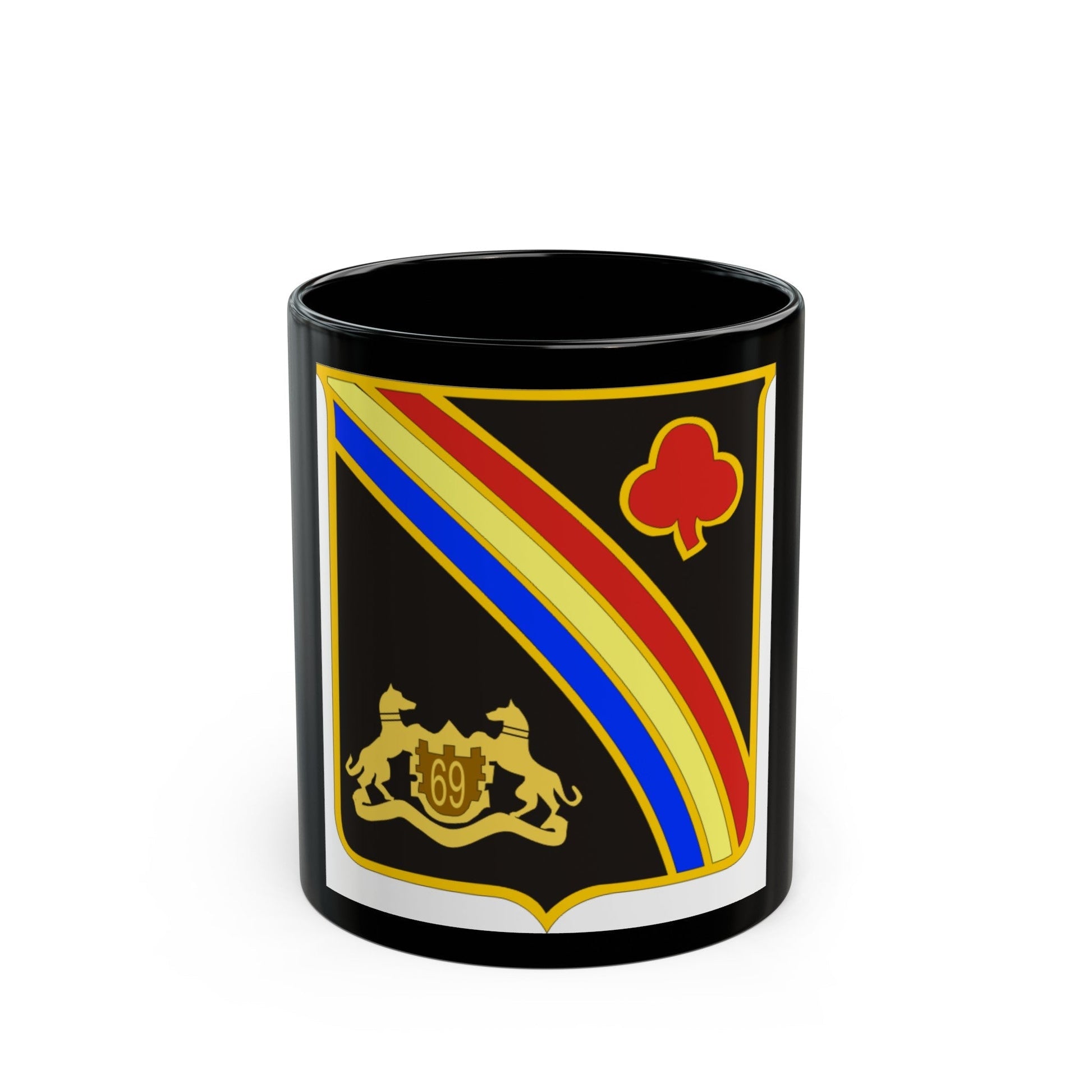 69th New York Infantry Regiment (U.S. Army) Black Coffee Mug-11oz-The Sticker Space