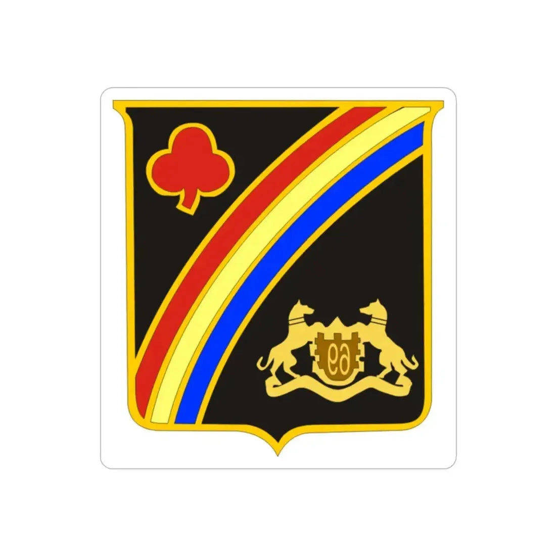 69th New York Infantry Regiment (U.S. Army) REVERSE PRINT Transparent Die-Cut STICKER - The Sticker Space