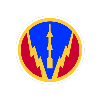 6th Air Defense Artillery Brigade (U.S. Army) REVERSE PRINT Transparent STICKER-2" × 2"-The Sticker Space