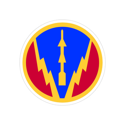 6th Air Defense Artillery Brigade (U.S. Army) REVERSE PRINT Transparent STICKER-4" × 4"-The Sticker Space