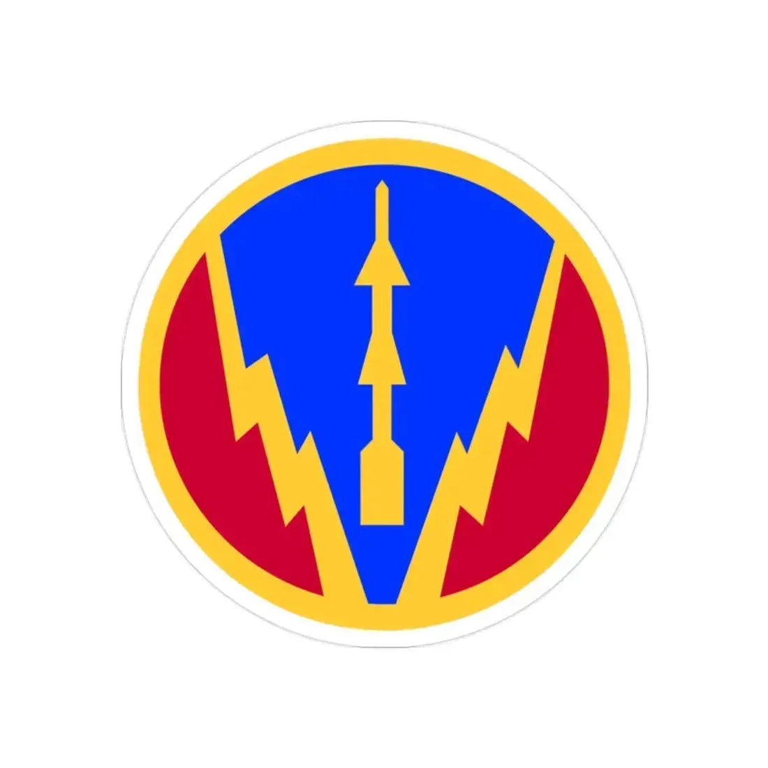 6th Air Defense Artillery Brigade (U.S. Army) REVERSE PRINT Transparent Die-Cut STICKER 2 Inch Die-Cut Transparent - The Sticker Space