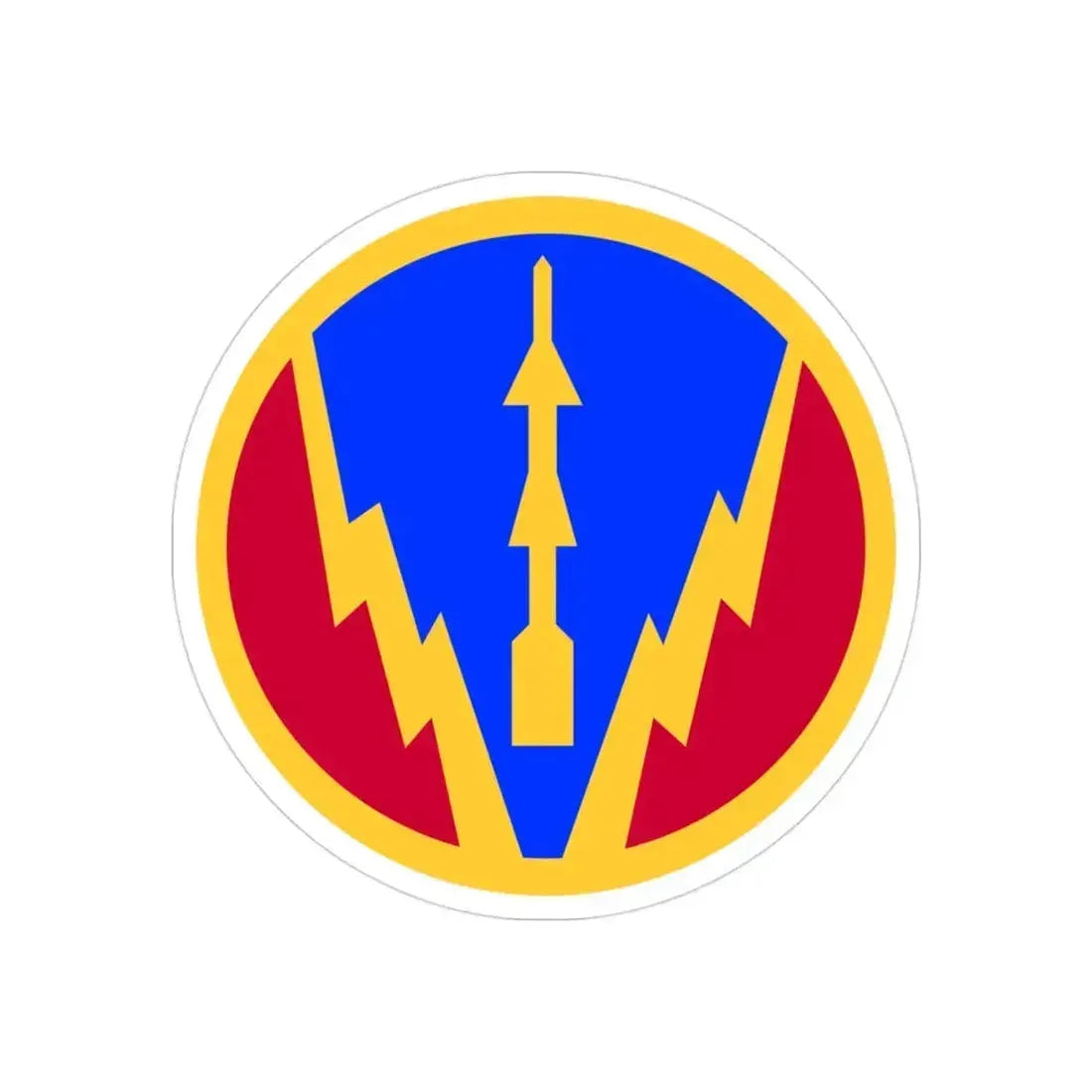 6th Air Defense Artillery Brigade (U.S. Army) REVERSE PRINT Transparent Die-Cut STICKER 3 Inch Die-Cut Transparent - The Sticker Space