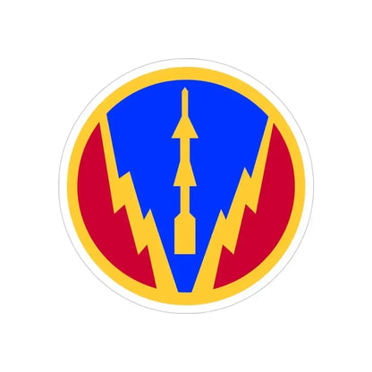 6th Air Defense Artillery Brigade (U.S. Army) REVERSE PRINT Transparent Die-Cut STICKER 4 Inch Die-Cut Transparent - The Sticker Space