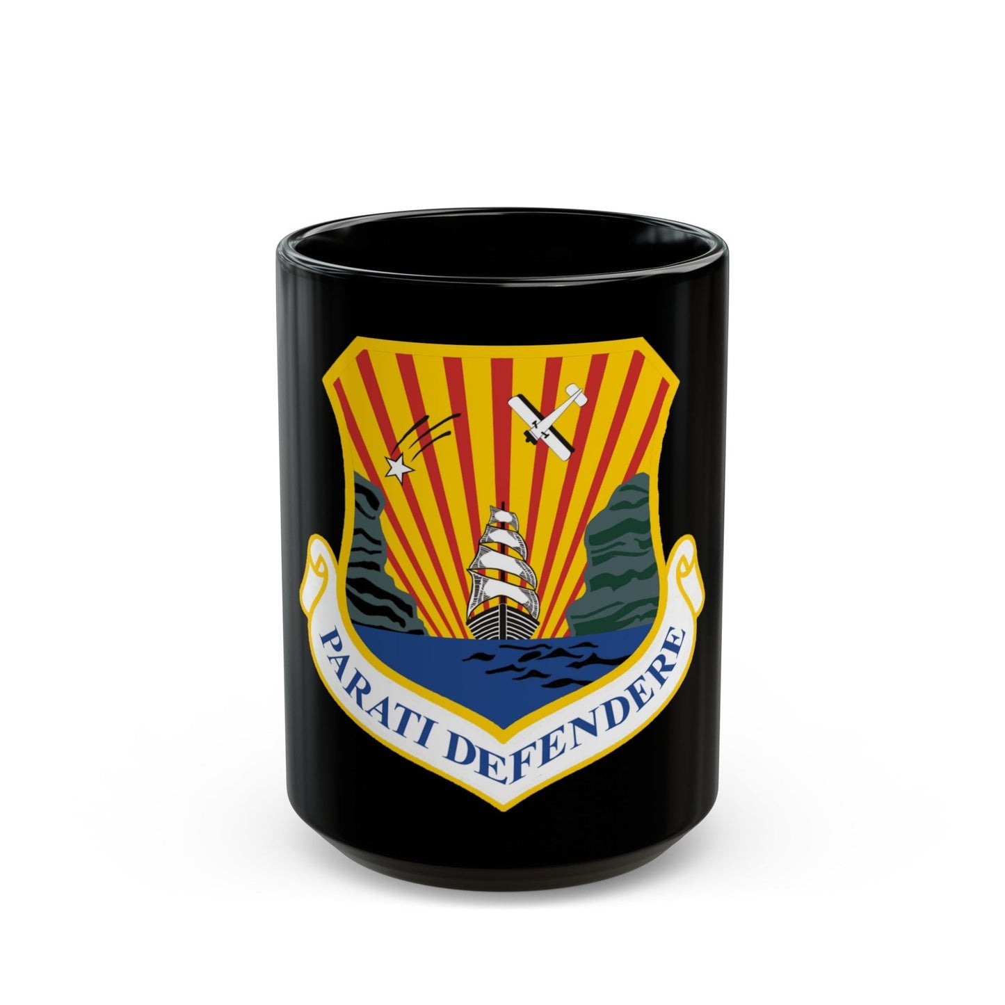 6th Air Mobility Wing (U.S. Air Force) Black Coffee Mug-15oz-The Sticker Space